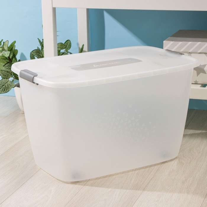 Бокс универсальный, на колёсиках, 56 л, 60&times;40&times;36 см, цвет МИКС