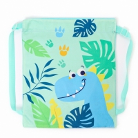 Сумка детская &laquo;Дино&raquo;, 35 &times; 30 см, цвет бирюзовый