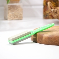 Точилка для металлических ножей с ручкой Доляна, 21,5&times;4 см, цвет МИКС