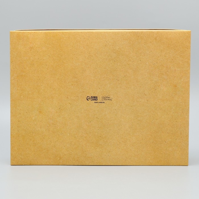 Коробка подарочная, упаковка, &laquo;Под крафт&raquo;, 32 х 24 х 9 см