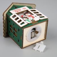 Ёлочная игрушка &laquo;Два снеговика&raquo;, от батареек, свечение тёплое белое