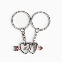 Брелок для ключей парный, &laquo;Дружба навеки&raquo;, металл, 9 х 14 см