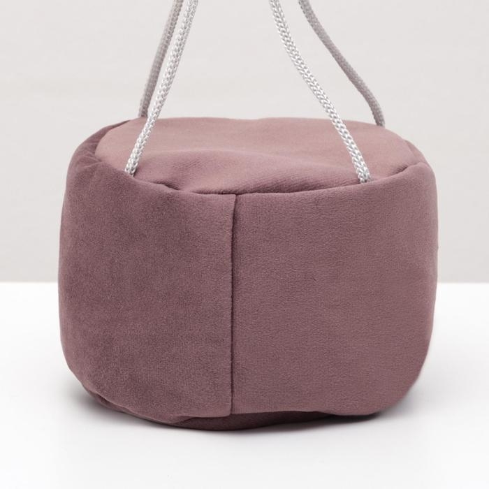 Подвесной дом для грызунов круглый, мебельная ткань, флис, 15 х 10 см, микс цветов Подвесной дом для грызунов круглый, мебельная ткань, флис, 15 х 10 см, микс цветов