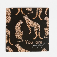 Набор подарочный "A little bit wild" плед, носки, бутылка, блокнот