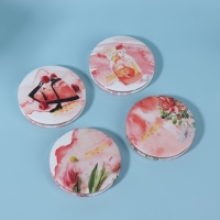 Зеркало складное &laquo;BEAUTY&raquo;, с увеличением, d = 7 см, рисунок МИКС