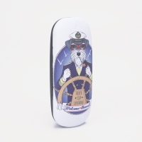 Футляр для очков на хлопушке, длина 16 см, цвет белый Футляр для очков на хлопушке, длина 16 см, цвет белый