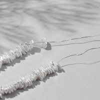 Бусины пластиковые на нити &laquo;Жемчуг&raquo; диск 1&times;0,6&times;0,3 см, (набор 160 шт.), цвет белый