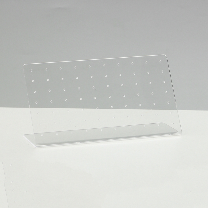 Подставка под серьги прямоугольная, 19×6×10,5 см, оргстекло 2 мм Подставка под серьги прямоугольная, 19×6×10,5 см, оргстекло 2 мм