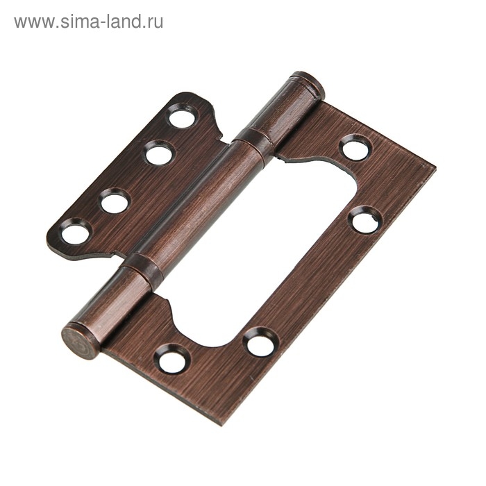 Петля-бабочка ТУНДРА, 100х70х2.0 мм, универсальная, без врезки, цвет медь, 2 шт. Петля-бабочка ТУНДРА, 100х70х2.0 мм, универсальная, без врезки, цвет медь, 2 шт.