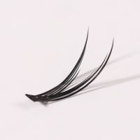Набор накладных ресниц &laquo;Ласточкин хвост&raquo;, пучки, 12 мм, толщина 0,1 мм, изгиб С, 12 D