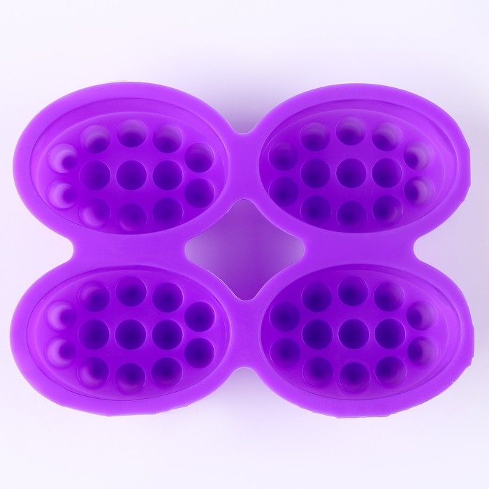 Форма для мыла силиконовая &laquo;Массажная&raquo; 4 шт., размер 1 шт. &mdash; 7,1 &times; 3,5 &times; 5 см