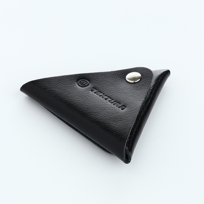 Монетница на кнопке TEXTURA, цвет чёрный Монетница на кнопке TEXTURA, цвет чёрный