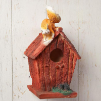 Подвесной декор "Скворечник с белкой" 28х17см Подвесной декор "Скворечник с белкой" 28х17см