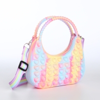 Сумка детская для девочки на молнии &laquo;Выбражулька&raquo;, pop it, цвет разноцветный