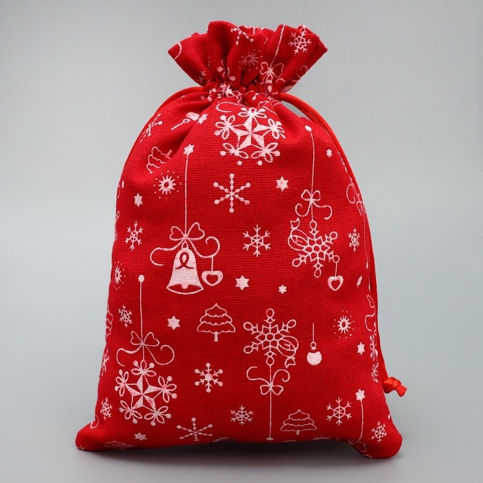 Мешочек подарочный холща «Яркий Новый Год», 16 х 24 см +/- 1.5 см, Новый год Мешочек подарочный холща «Яркий Новый Год», 16 х 24 см +/- 1.5 см, Новый год