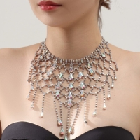 Колье «Лёд» сетка, цвет белый в серебре, 40 см Колье «Лёд» сетка, цвет белый в серебре, 40 см