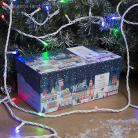 Гирлянда &laquo;Нить&raquo; 20 м, IP44, белая нить, 200 LED, свечение мульти, 8 режимов, 220 В