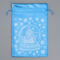 Мешочек подарочный парча &laquo;Новогоднее желание&raquo;, 20 х 30 см +/- 1.5 см, Новый год