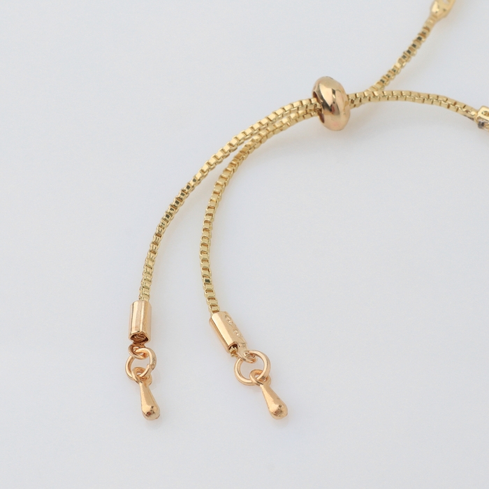 Новый год! Символ года 2025! Браслет со стразами &laquo;Змеи&raquo;, цвет чёрно-белый в золоте