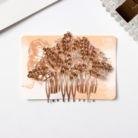 Гребень для волос "Кюнна" 9х7,5 см, золото