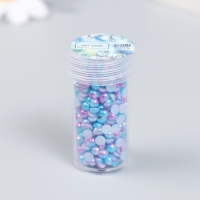 Декор "Градиент фиолетово-синий" d=4 мм 10г 200 шт 5х2,5 см МИКС