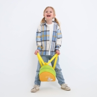 Рюкзак детский для девочки &laquo;Уточка&raquo;, 23х20,5 см, отдел на молнии, цвет зеленый