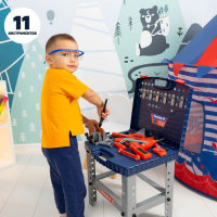 Игровой модуль в чемодане &laquo;Умелец Я&raquo;, 69 элементов, со звуковыми эффектами, работает от батареек
