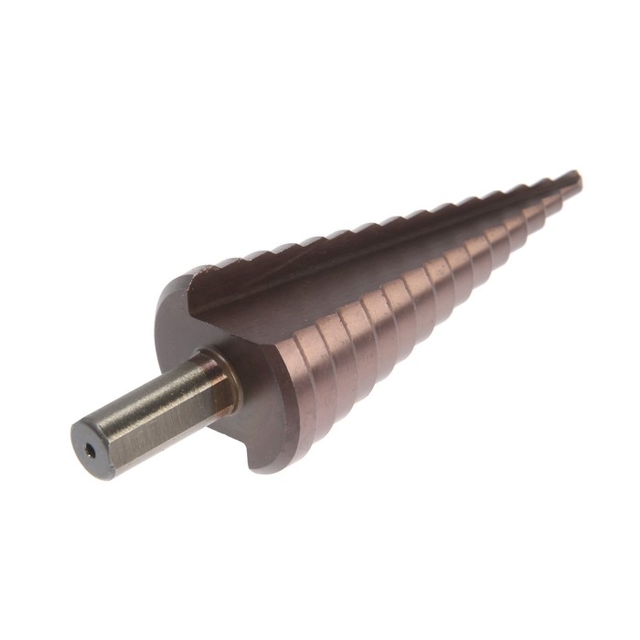 Сверло ступенчатое ТУНДРА, HSS-Co, трехгранный хвостовик, 4 - 32 мм Сверло ступенчатое ТУНДРА, HSS-Co, трехгранный хвостовик, 4 - 32 мм