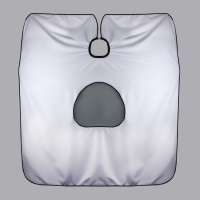 Пеньюар парикмахерский, с окном, цвет белый Пеньюар парикмахерский, с окном, цвет белый