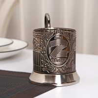 Подстаканник «Z», d=72 мм, никелированный, с чернением Подстаканник «Z», d=72 мм, никелированный, с чернением