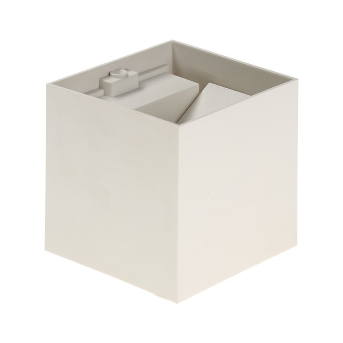 Светильник фасадный &laquo;Куб&raquo;, FSD-062, 6 Вт, 4000К, регулир. луч, IP65, 220 В, пластик, белый   1008423