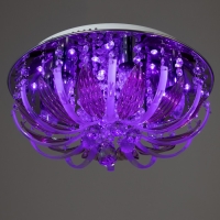 Люстра "Эмилия" 7х40Вт Е27 с пультом, цвет хром 41х41х19 см Люстра "Эмилия" 7х40Вт Е27 с пультом, цвет хром 41х41х19 см