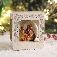 Шар новогодний "Рождество" 8 см