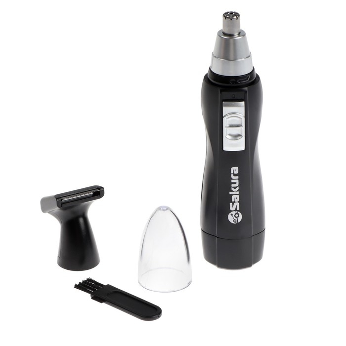 Триммер для волос Sakura SA-5528BK, для носа/ушей/бороды, 1хАА (не в комплекте), чёрный Триммер для волос Sakura SA-5528BK, для носа/ушей/бороды, 1хАА (не в комплекте), чёрный