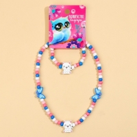 Бижутерия &laquo;Волшебство внутри&raquo; набор для девочек: браслет и бусы, 7 х 9 см