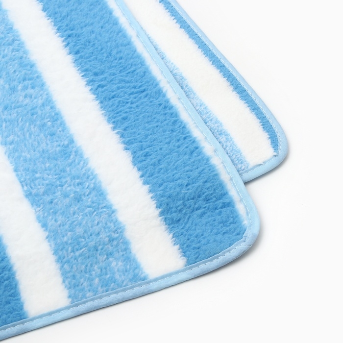 Полотенце банное Этель Полотенце банное Этель "Геометрия", цв. голубой, 70х140 см, 100% п/э, 240 г/м2