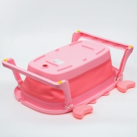 Ванночка детская складная со сливом, «Краб», 67 см., цвет розовый Ванночка детская складная со сливом, «Краб», 67 см., цвет розовый