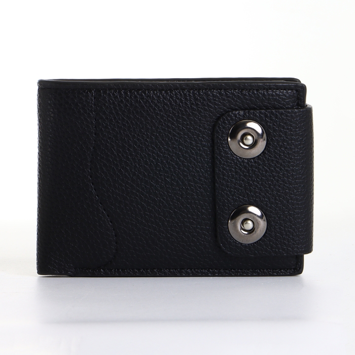 Портмоне мужское на магните, цвет чёрный Портмоне мужское на магните, цвет чёрный