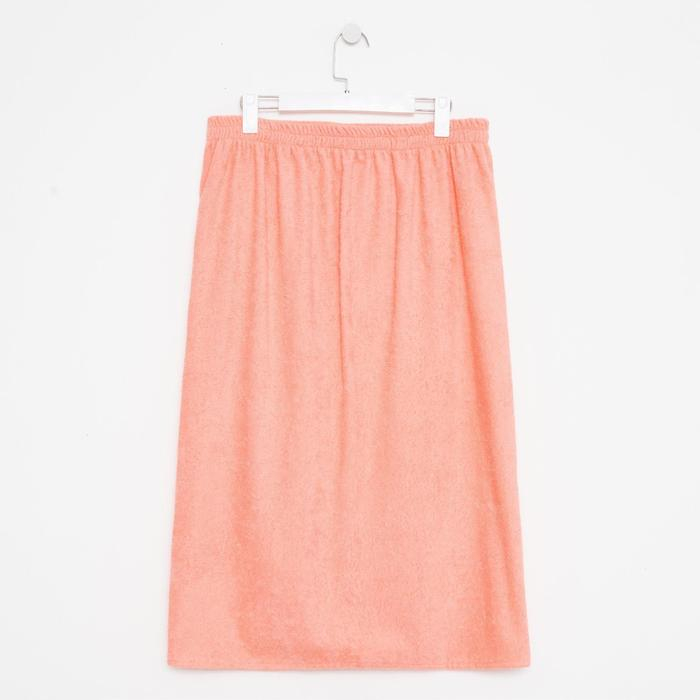 Килт женский для бани и сауны, цвет персиковый вышивка Снеговик, размер 80х150±2 см, махра 300г/м 100% хлопок Килт женский для бани и сауны, цвет персиковый вышивка Снеговик, размер 80х150±2 см, махра 300г/м 100% хлопок