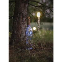 Гирлянда «Нить» 2 м роса с пробкой, IP20, серебристая нить, 20 LED, батарейки LR44х3 (в комплекте), свечение белое Гирлянда «Нить» 2 м роса с пробкой, IP20, серебристая нить, 20 LED, батарейки LR44х3 (в комплекте), свечение белое