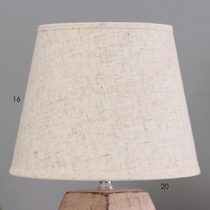 Настольная лампа "Кира" Е14 40Вт бежевый  20х20х29см