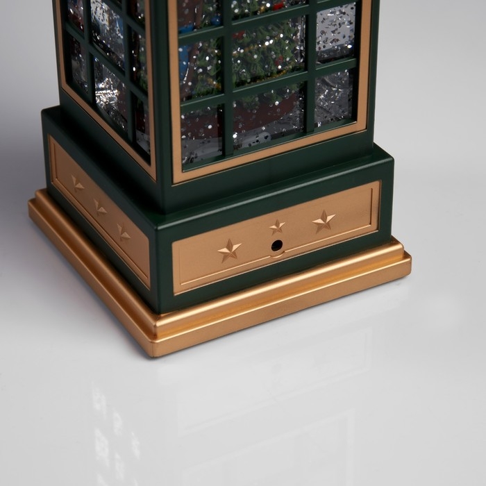 Светодиодная фигура «Ёлка в телефонной будке» 10.5 × 25 × 10.5 см, пластик, батарейки ААх3 (не в комплекте), USB, свечение тёплое белое Светодиодная фигура «Ёлка в телефонной будке» 10.5 × 25 × 10.5 см, пластик, батарейки ААх3 (не в комплекте), USB, свечение тёплое белое