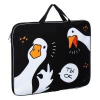 Папка для чертежей и рисунков А3, 470 х 350 х 20 мм, с ручками, текстильная, Calligrata "Гуси" Папка для чертежей и рисунков А3, 470 х 350 х 20 мм, с ручками, текстильная, Calligrata "Гуси"