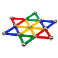 Конструктор магнитный &laquo;Звезда&raquo;, 37 деталей