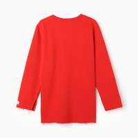 Свитшот женский MIST Cozy style, красный, размер 58 Свитшот женский MIST Cozy style, красный, размер 58