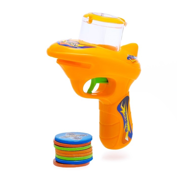 Пистолет &laquo;Диско страйк&raquo;, стреляет дисками, цвета МИКС