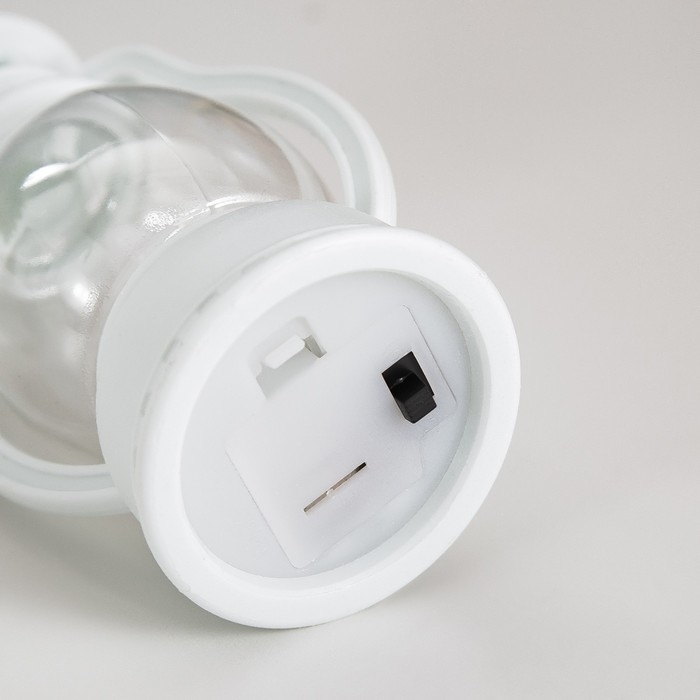 Ночник Ночник "Ночной фонарь" LED от батареек 3хAG10 белый 12х19х25 см