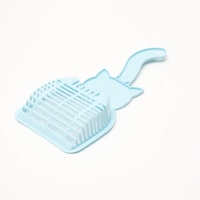 Совок для туалета "Довольный кот", 28 х 12,5 см, голубой Совок для туалета "Довольный кот", 28 х 12,5 см, голубой