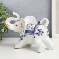 Сувенир керамика "Слоны с синей росписью" набор 7 шт h= 11 см 31,5х23,5 см Сувенир керамика "Слоны с синей росписью" набор 7 шт h= 11 см 31,5х23,5 см