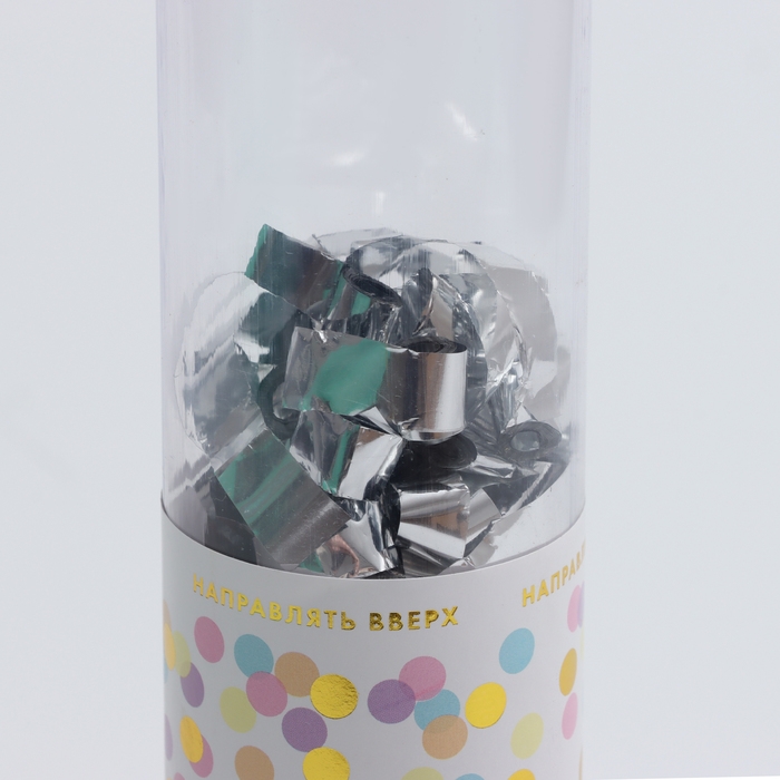 Хлопушка пневматическая «Яркий взрыв эмоций», 30 см, цвет серебряный Хлопушка пневматическая «Яркий взрыв эмоций», 30 см, цвет серебряный